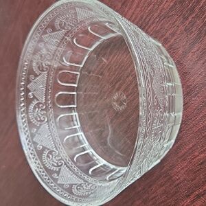 Ralph Lauren "Emma" Pressed Crystal Bowl- Vintage